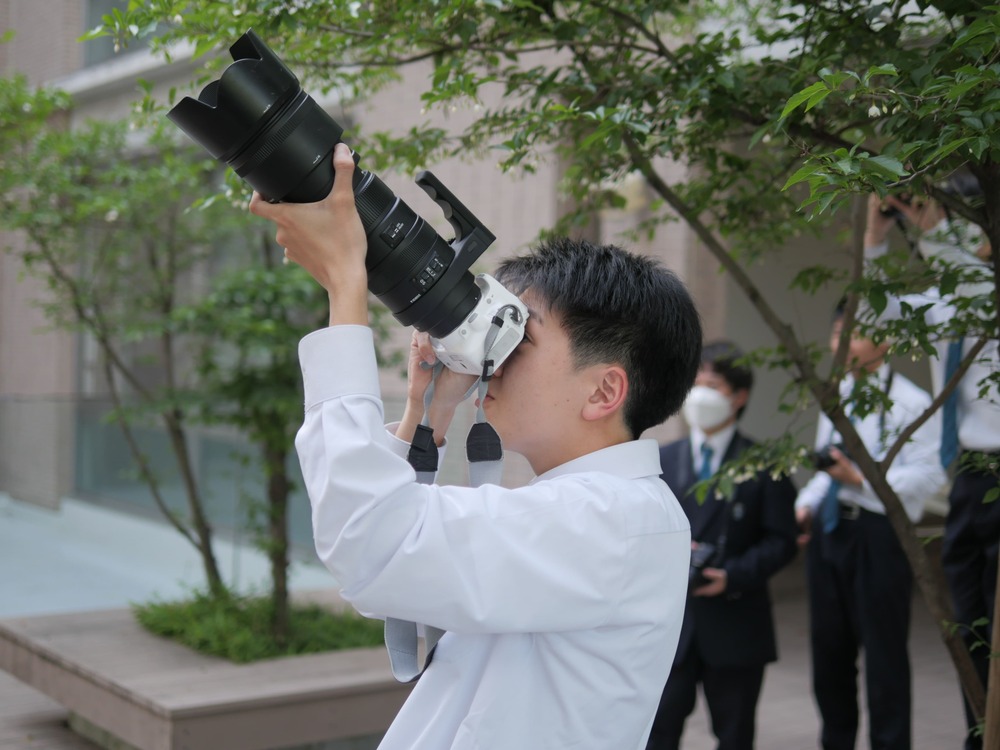 写真部の部活の様子